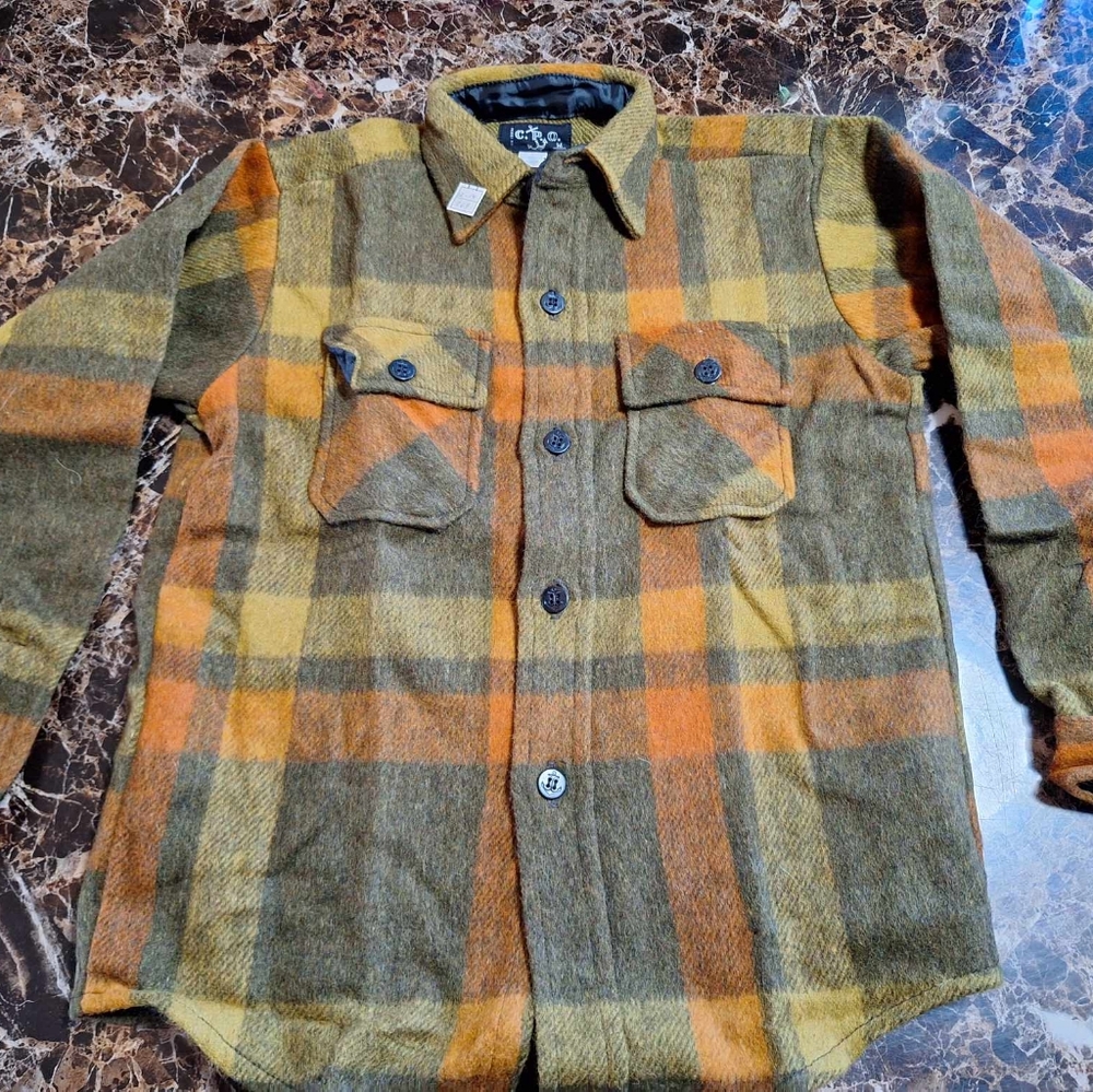 Deadstock Boys M 10-12 1960s jc penny CPO Wool Mix Button Up Jacket